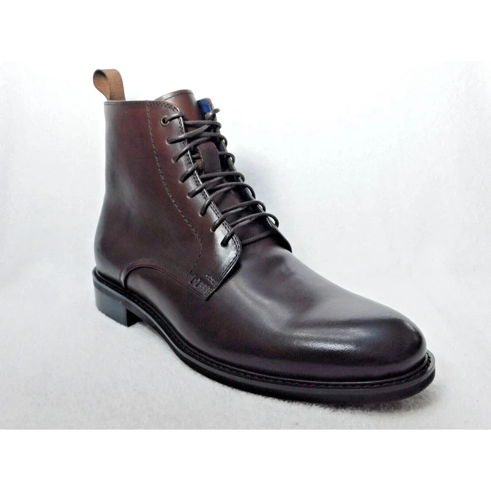 M25 Steve Madden Brown Yenith Men's Lace Up Leather Boot 11.5 M